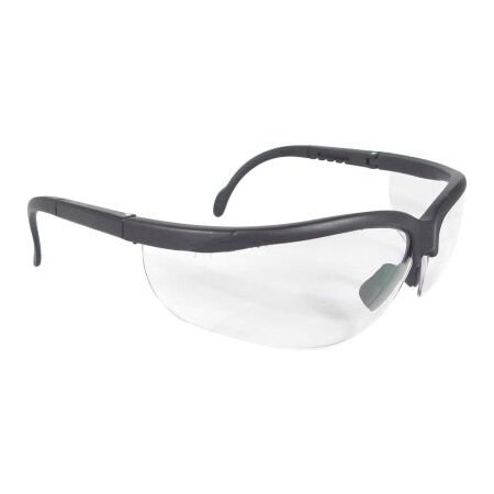 Radians Radians® JR0110ID Journey„¢ Half Frame Safety Glasses, Clear Lens, Black Frame - Pkg Qty 12 JR0110ID